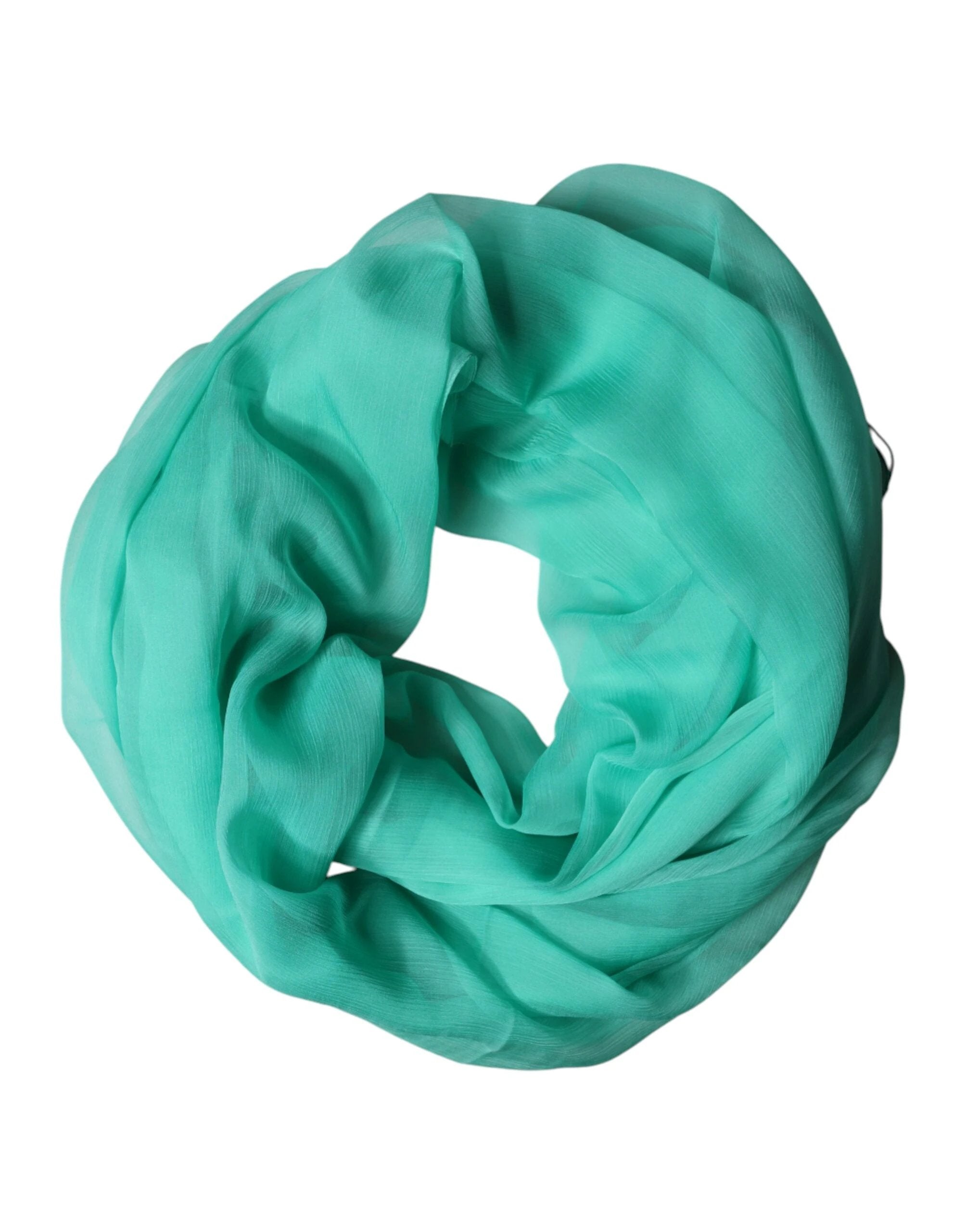 Dolce & Gabbana Teal Stole Silk Neck Wrap Shawl Men Scarf by Dolce & Gabbana