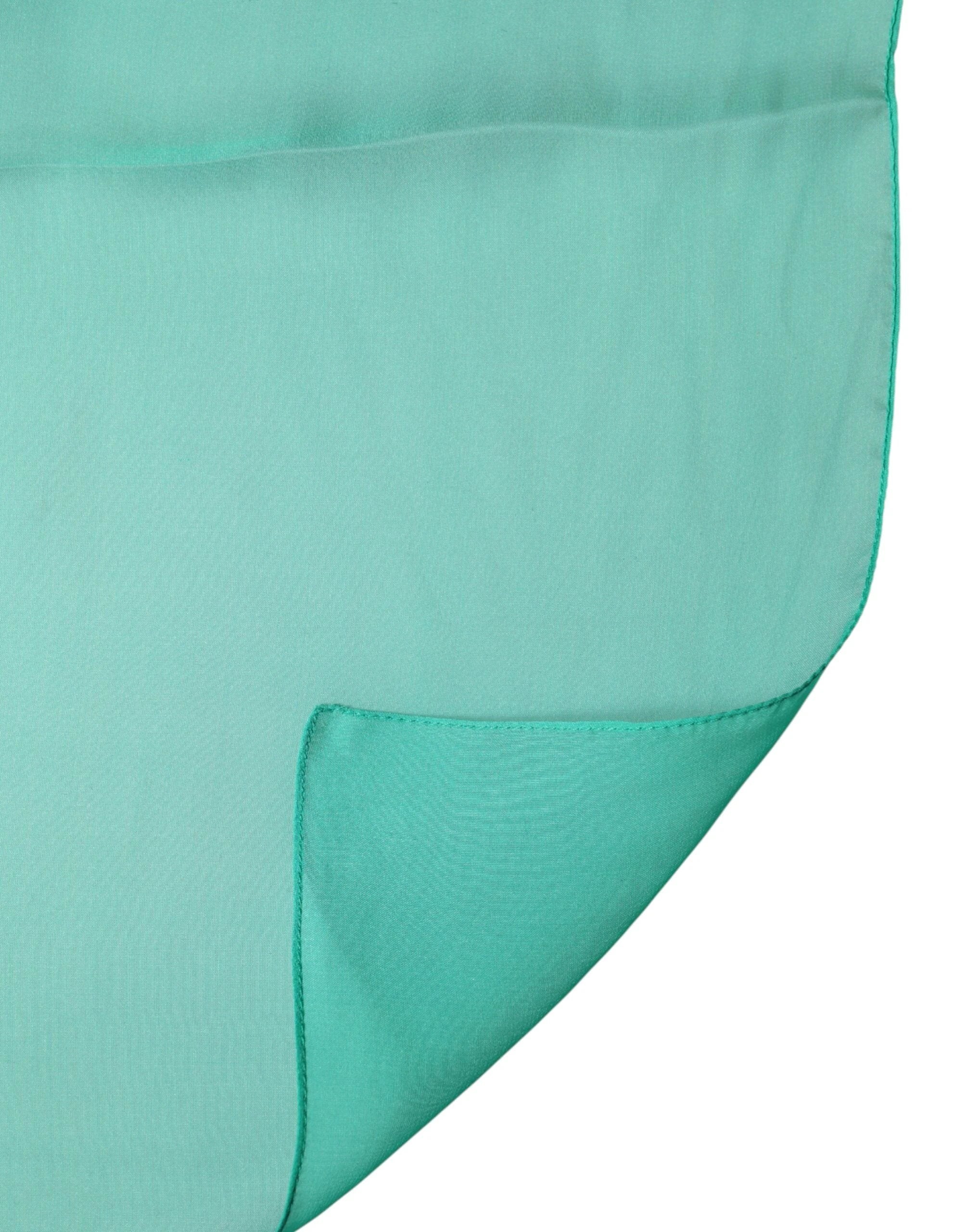Dolce & Gabbana Green Stole Silk Neck Wrap Shawl Scarf by Dolce & Gabbana