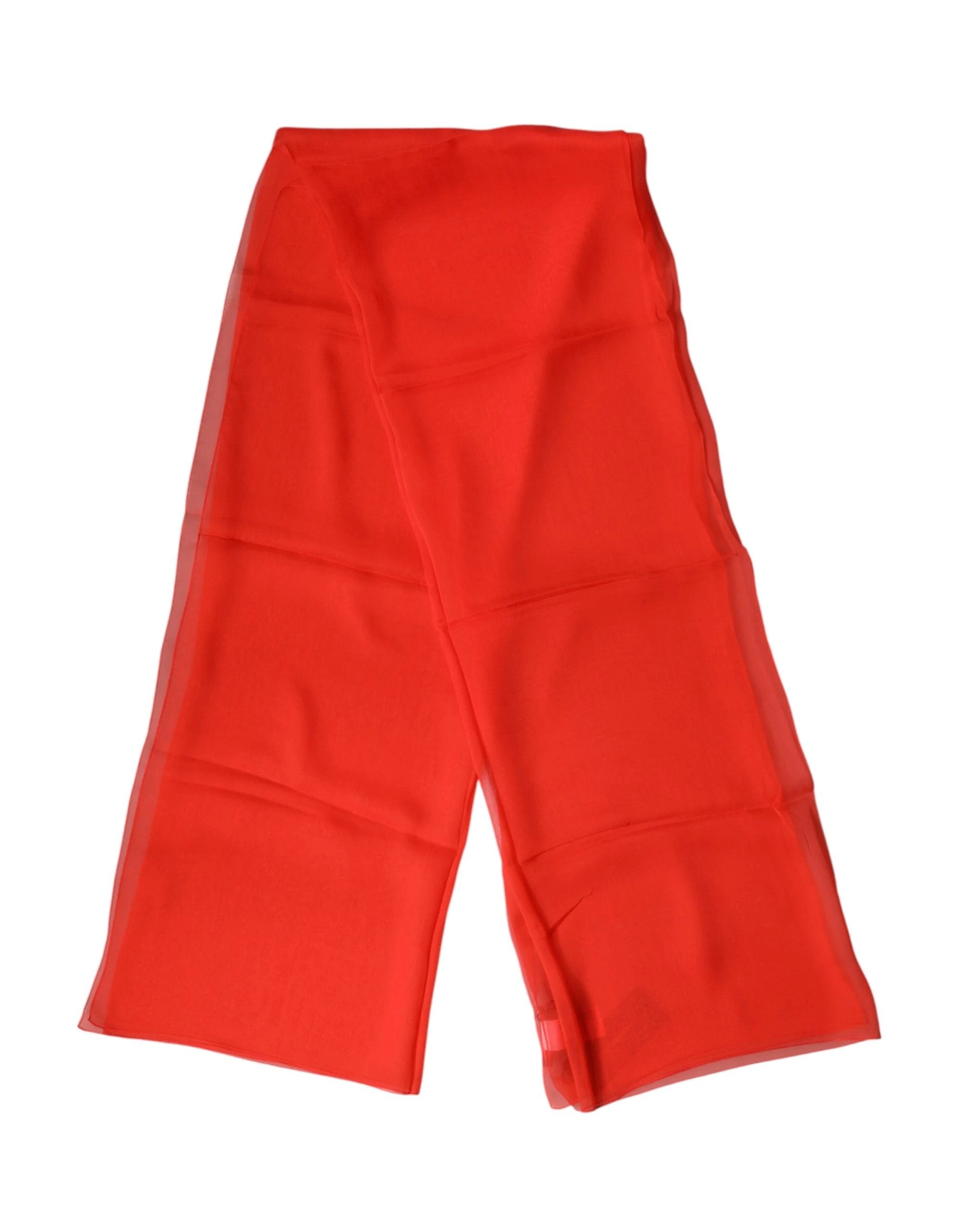 Dolce & Gabbana Red Stole Silk Neck Wrap Shawl Scarf by Dolce & Gabbana