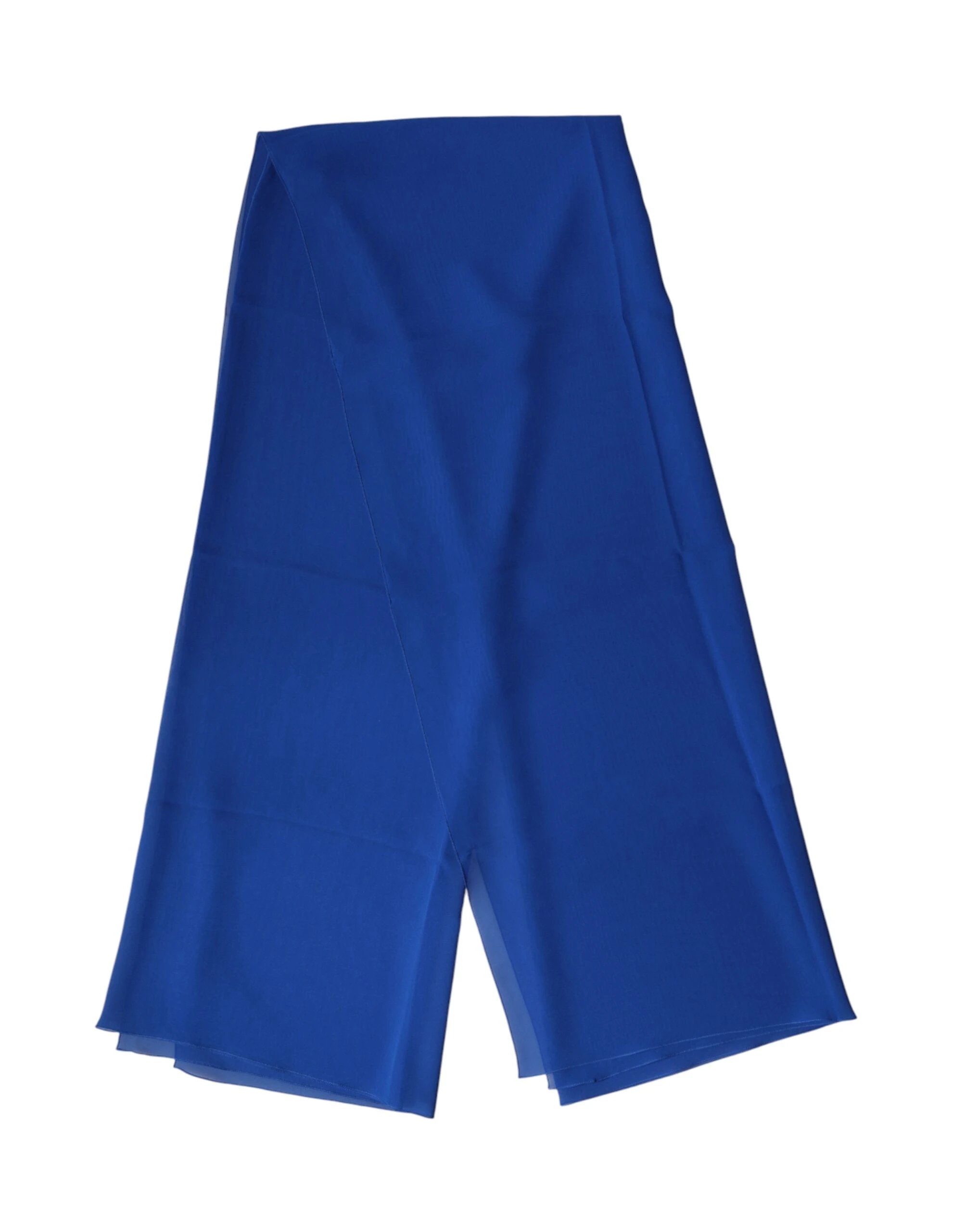 Dolce & Gabbana Blue Silk Stole Neck Wrap Shawl Men Scarf by Dolce & Gabbana