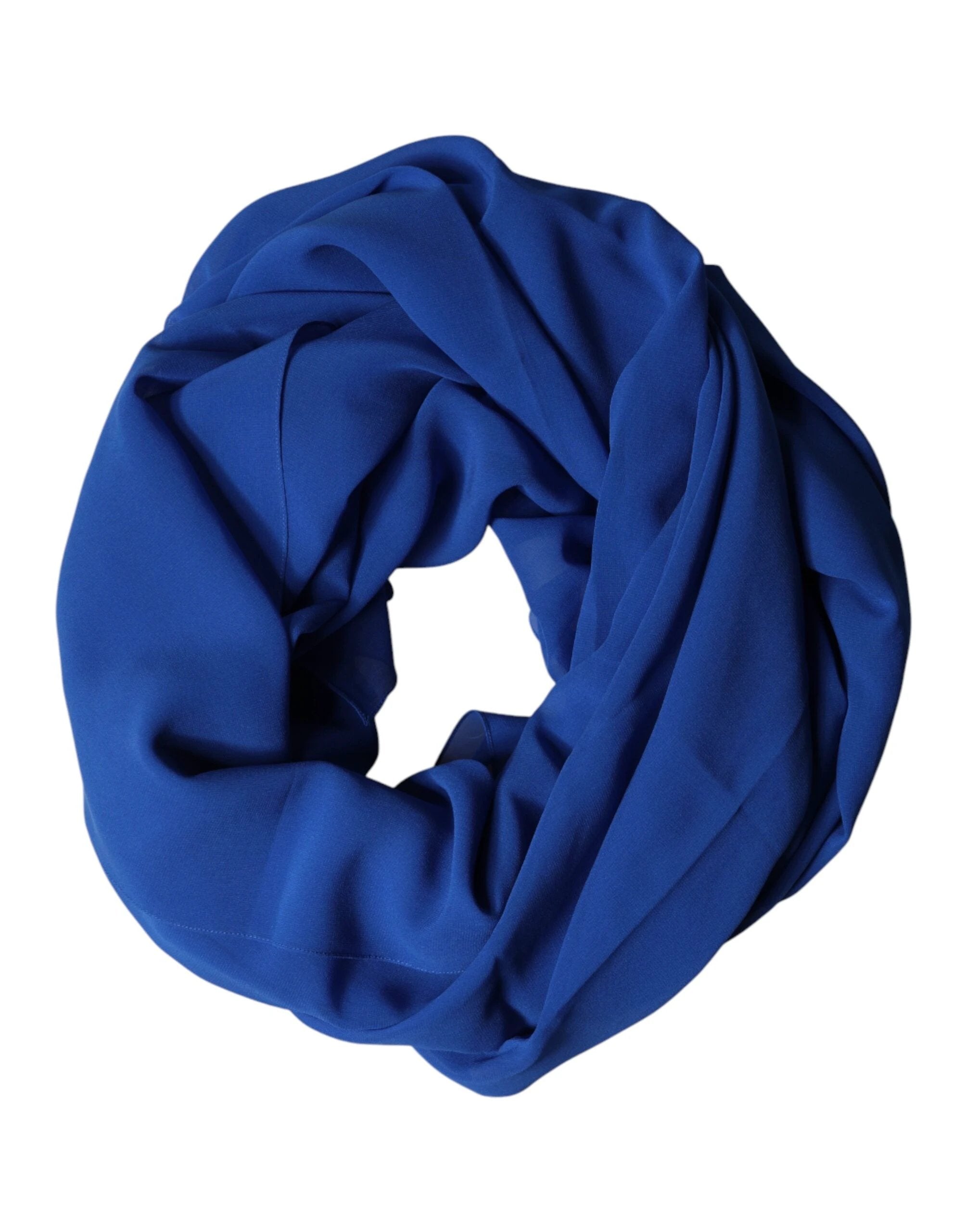 Dolce & Gabbana Blue Silk Stole Neck Wrap Shawl Men Scarf by Dolce & Gabbana
