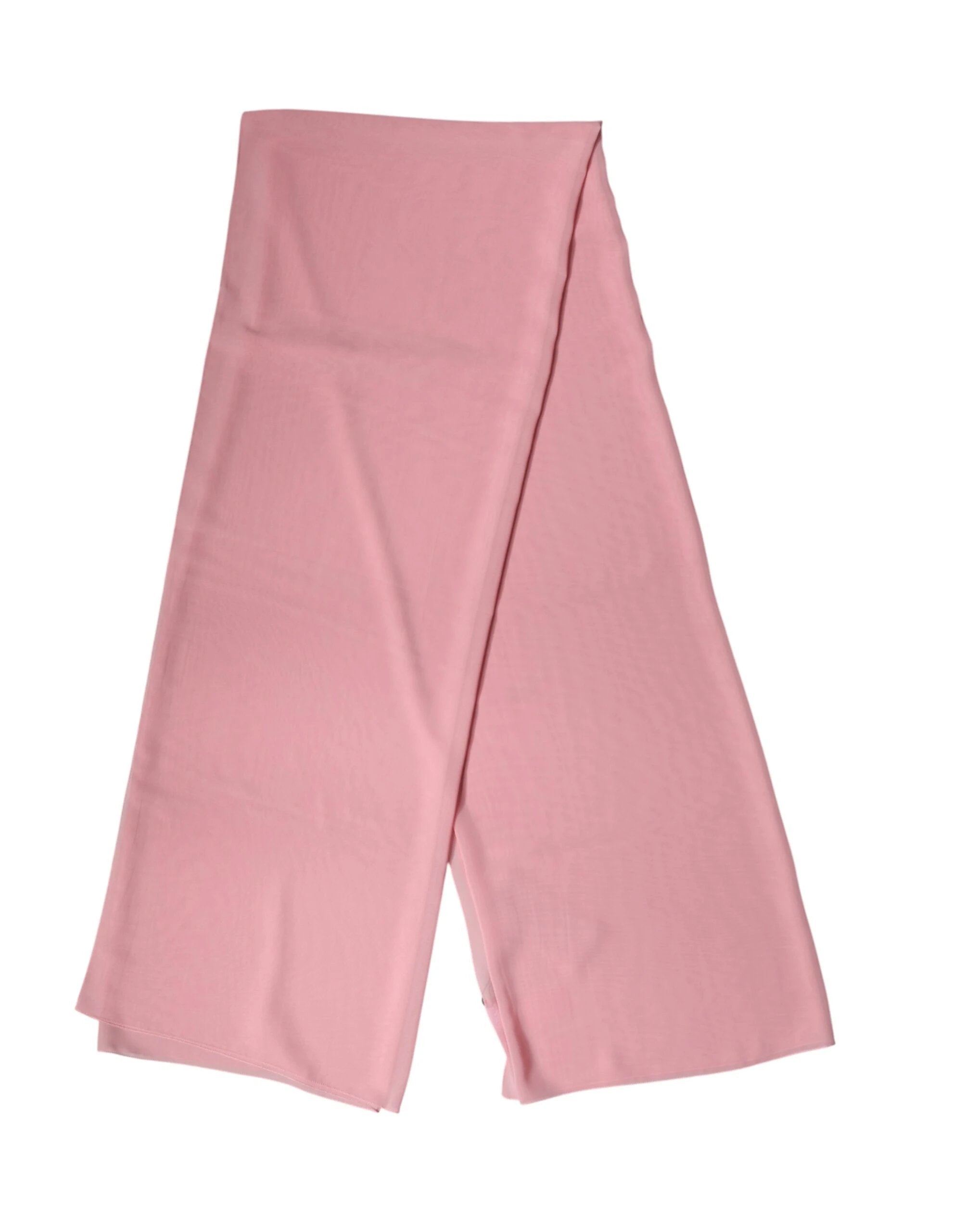 Dolce & Gabbana Pink Silk Stole Neck Wrap Shawl Men Scarf by Dolce & Gabbana