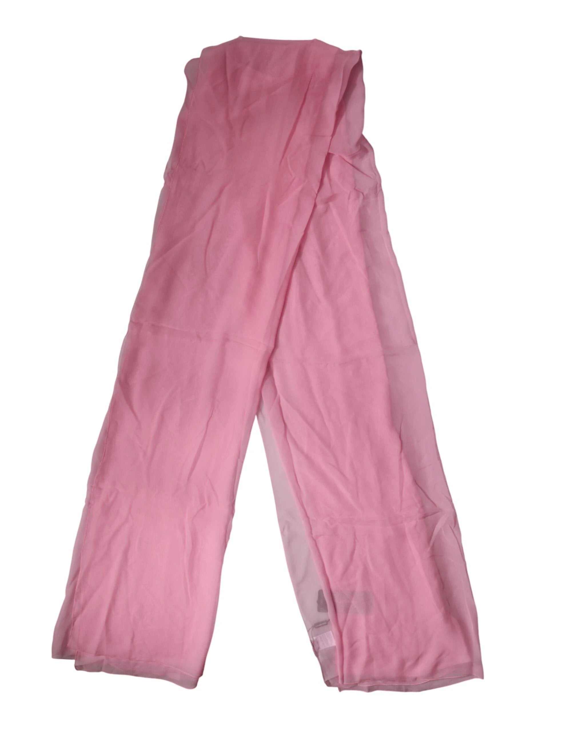 Dolce & Gabbana Pink Silk Sash Neck Wrap Shawl Men Scarf by Dolce & Gabbana