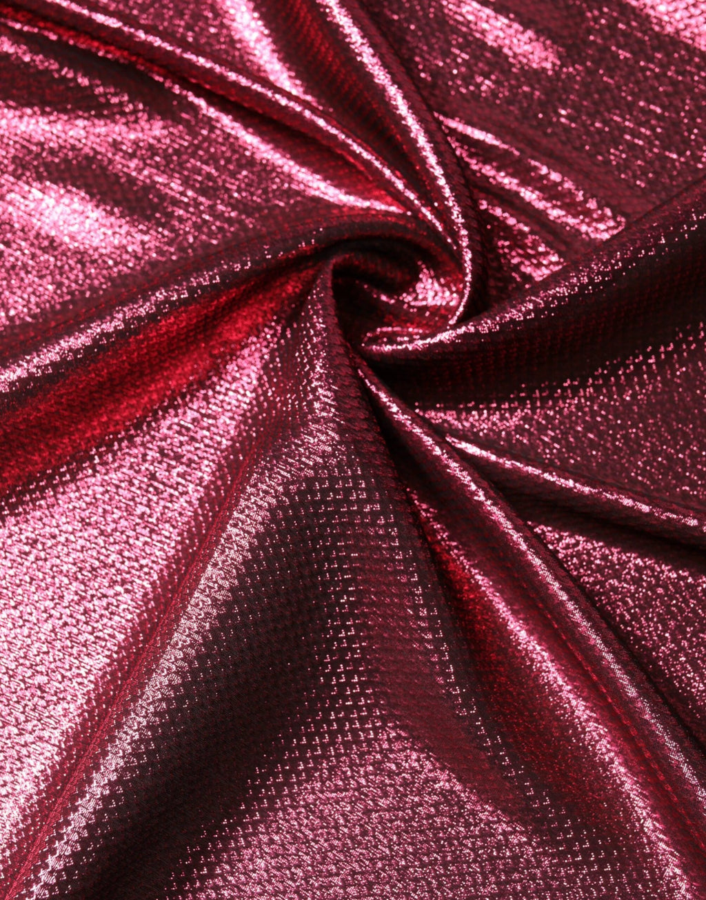 Dolce & Gabbana Metallic Pink Silk Square Foulard Scarf by Dolce & Gabbana