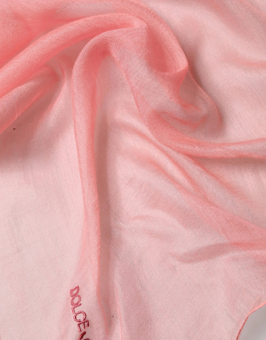 Dolce & Gabbana Light Pink Cashmere Neck Wrap Shawl Scarf by Dolce & Gabbana