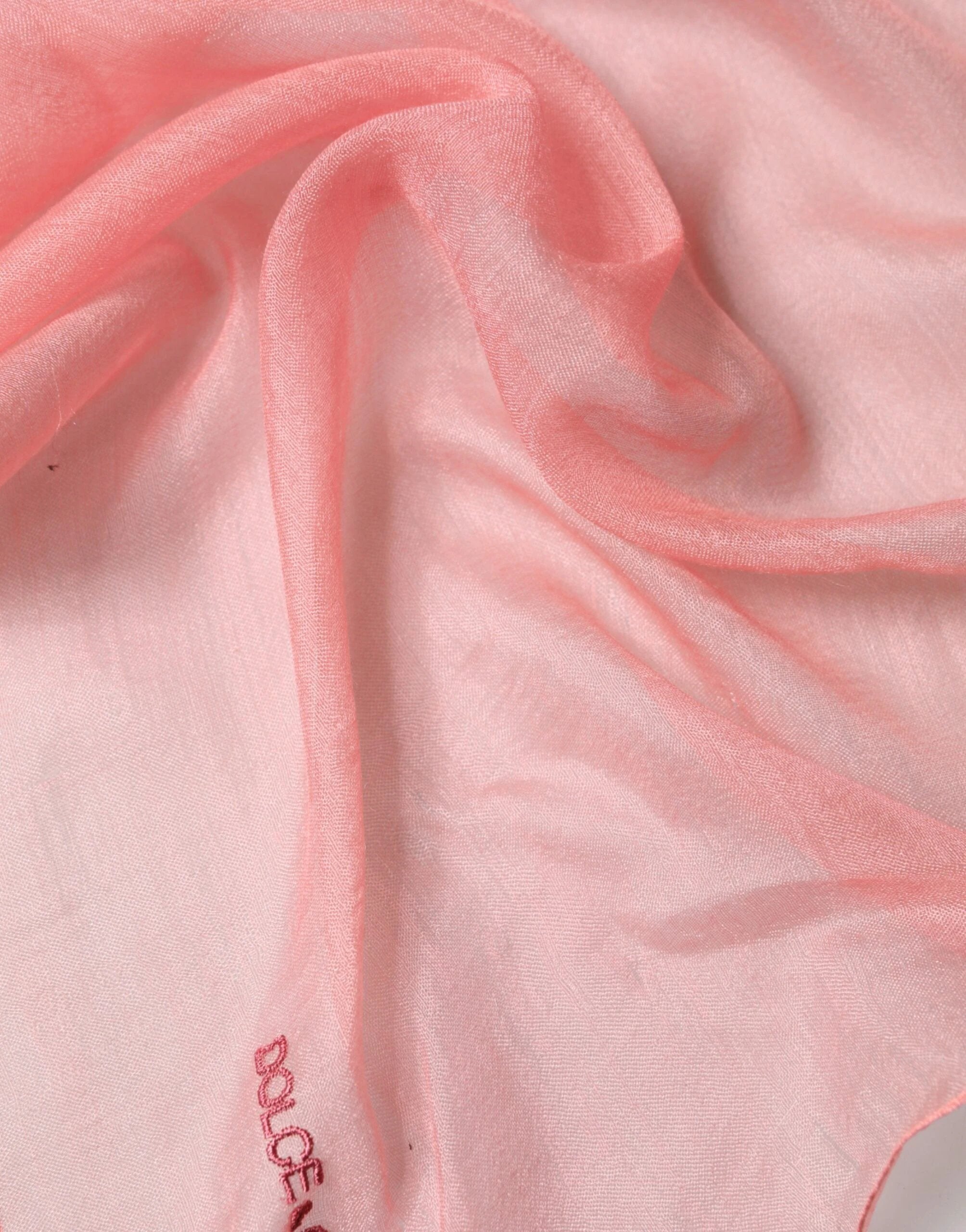 Dolce & Gabbana Light Pink Cashmere Neck Wrap Shawl Scarf by Dolce & Gabbana