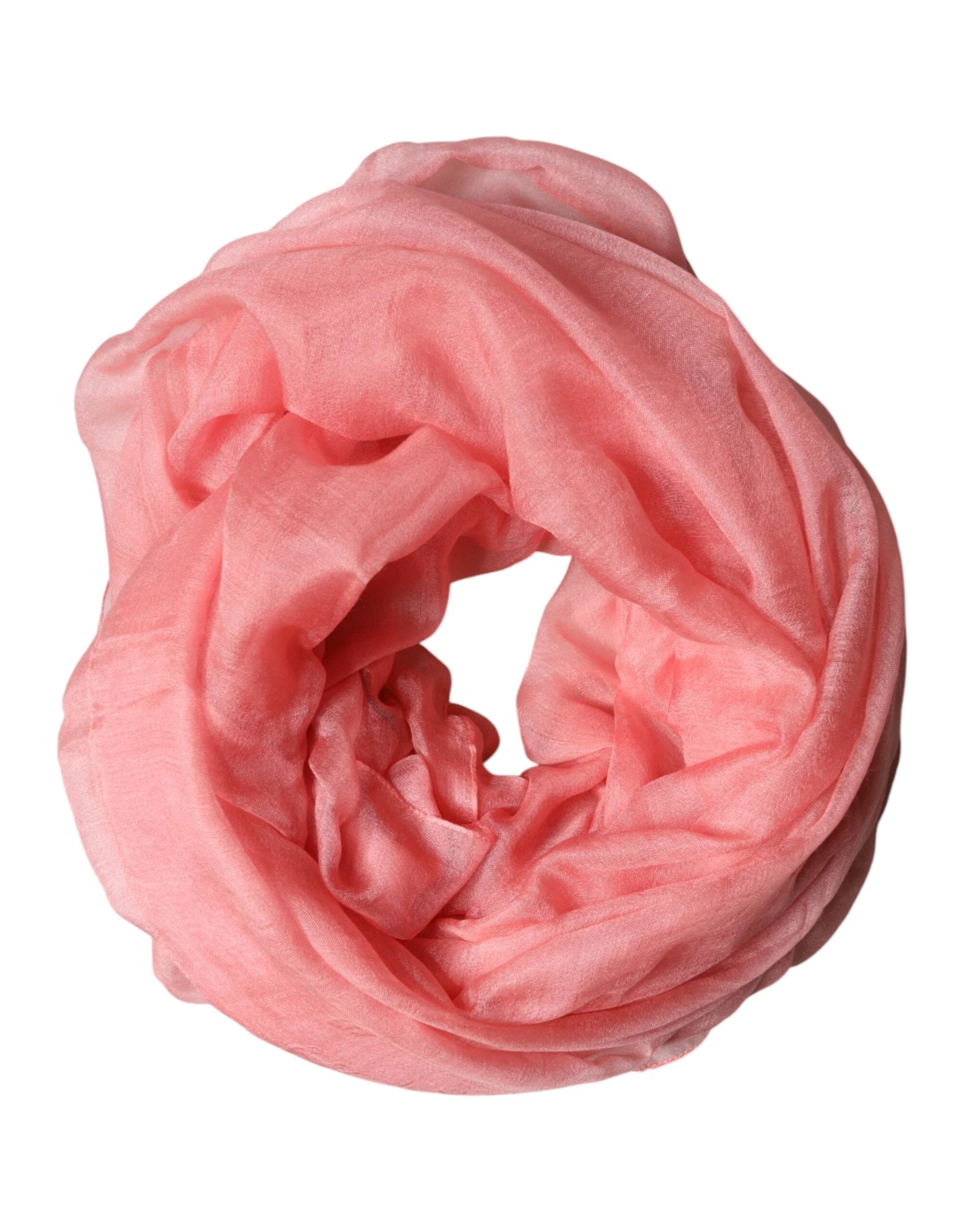Dolce & Gabbana Light Pink Cashmere Neck Wrap Shawl Scarf by Dolce & Gabbana