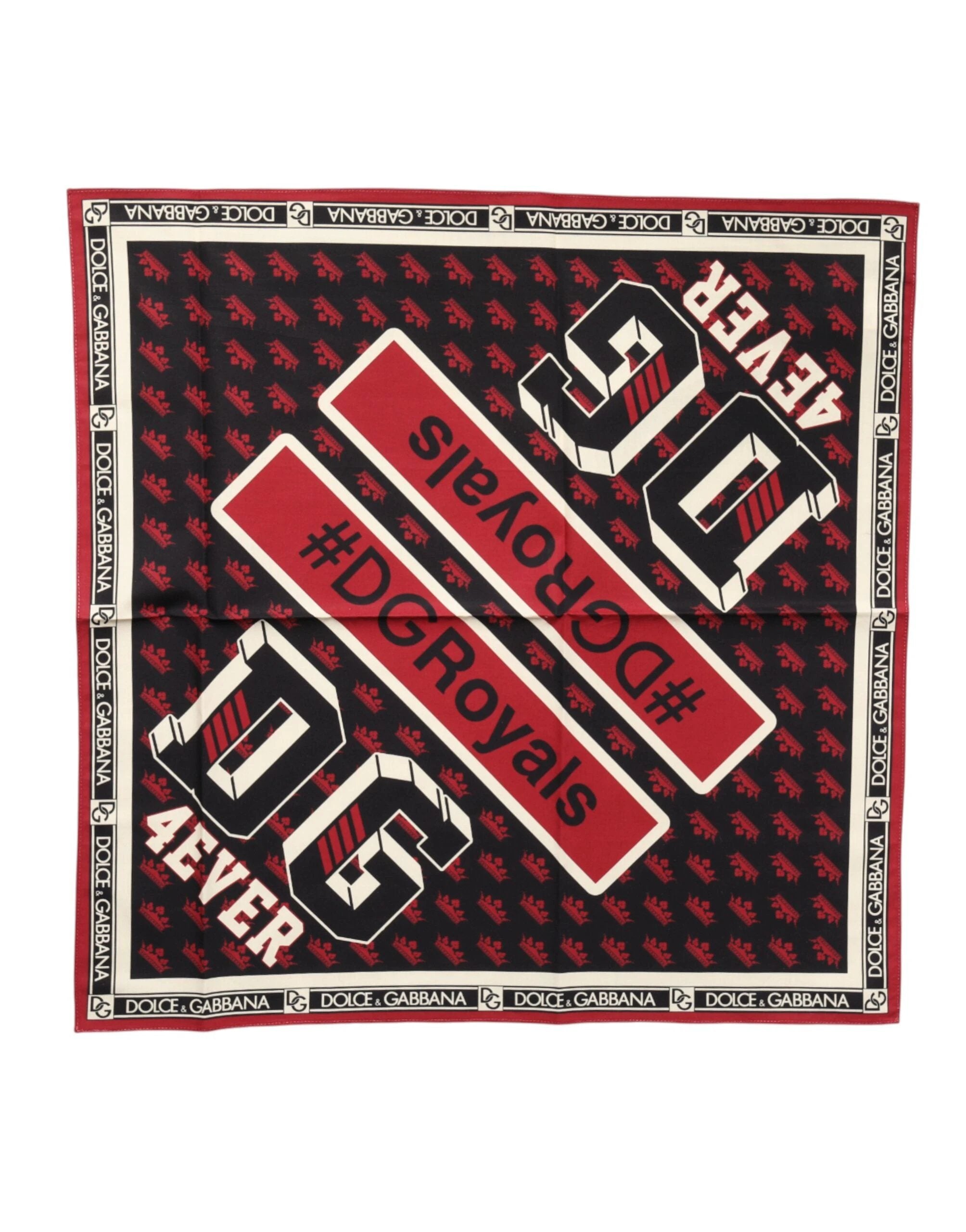 Dolce & Gabbana Multicolor #DGRoyals Square Foulard 50cm x 49.5cm Scarf by Dolce & Gabbana