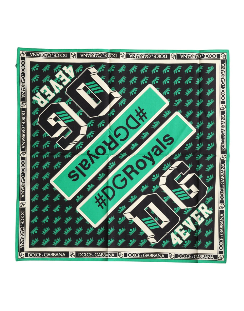 Dolce & Gabbana Multicolor #DGRoyals Square Foulard 50.5cm x 50cm Scarf by Dolce & Gabbana