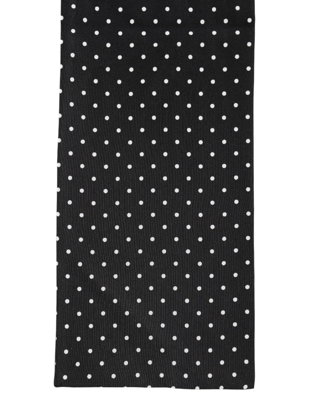 Dolce & Gabbana Black Polka Dot Neck Wrap Foulard 133.5cm x 12.5cm Scarf by Dolce & Gabbana