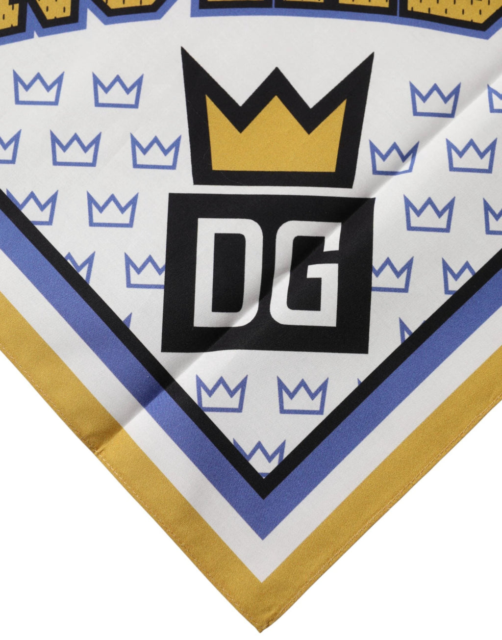 Dolce & Gabbana Multicolor DG Royals Square Foulard Men 50cm x 50cm Scarf by Dolce & Gabbana