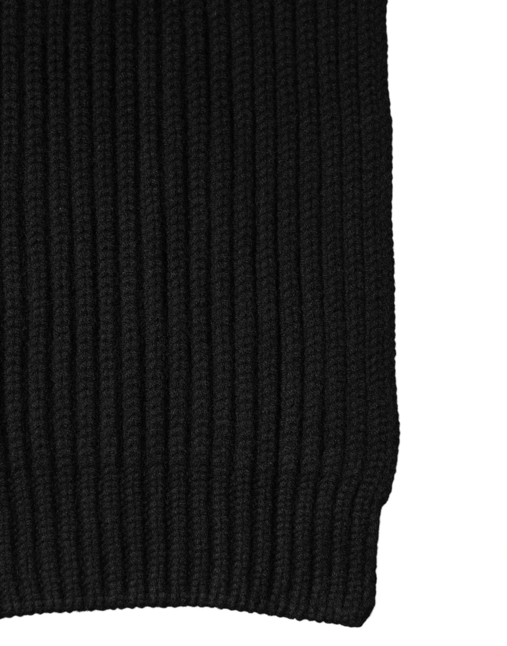 Dolce & Gabbana Black Cashmere Knit Neck Wrap Shawl 202cm x 26cm Scarf by Dolce & Gabbana