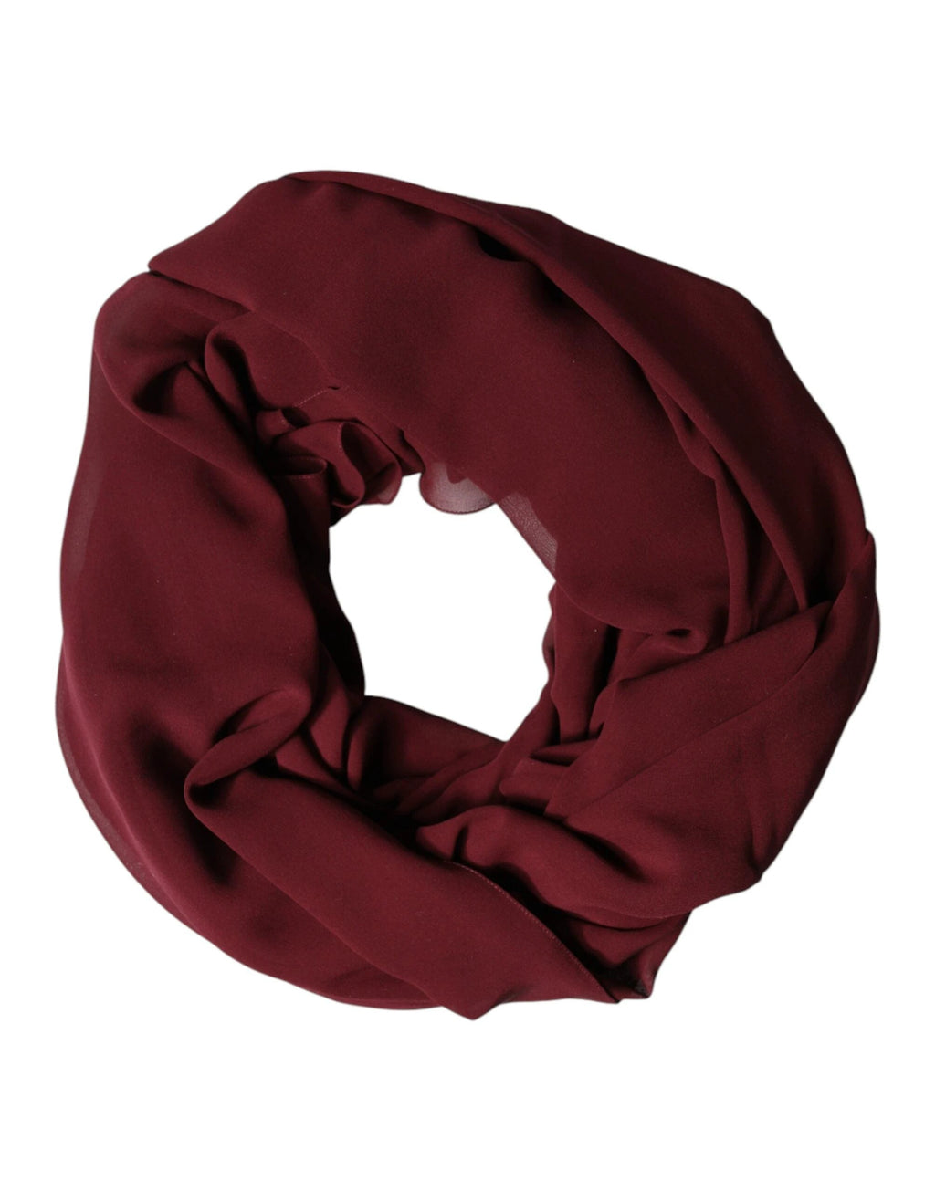Dolce & Gabbana Maroon Silk Stole Neck Wrap Shawl Men 200cm x 130cm Scarf by Dolce & Gabbana