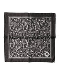 Dolce & Gabbana Brown Jazz Club Square Handkerchief Men 32cm x 31cm Scarf by Dolce & Gabbana