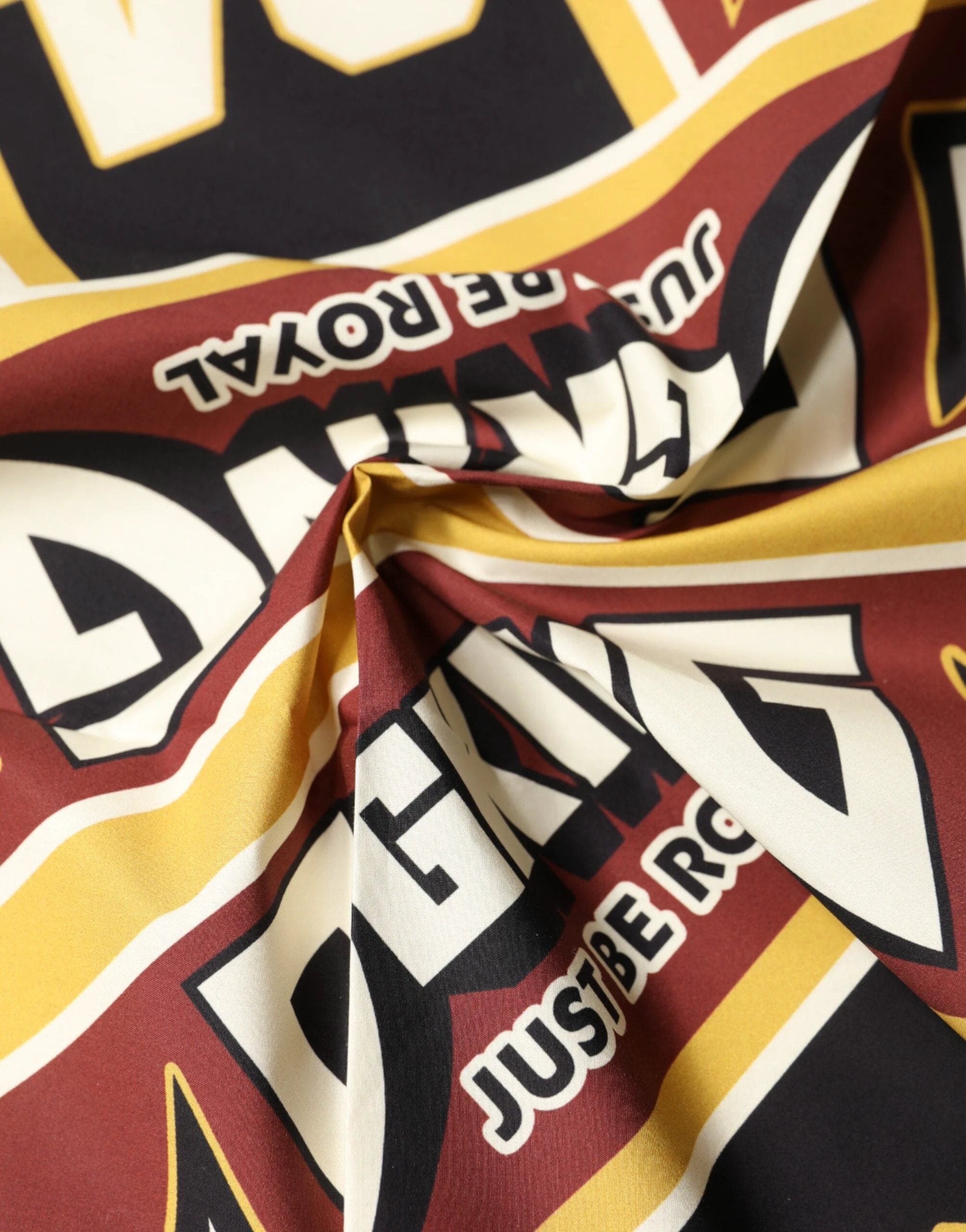 Dolce & Gabbana Multicolor DG King Square Foulard Men 50.5cm x 50cm Scarf by Dolce & Gabbana