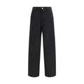 MM6 Black Cotton Athletic Pants by MM6