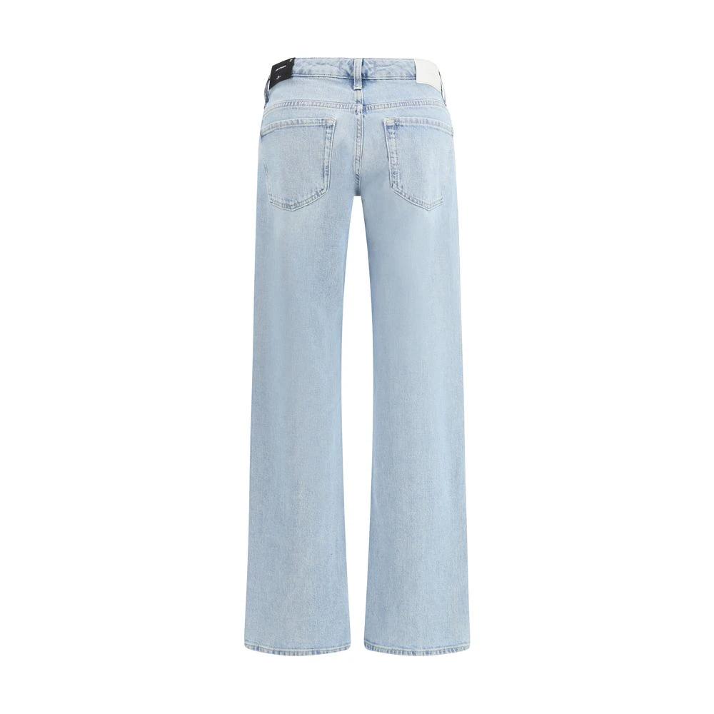 Jean droit en coton bleu 7FOR