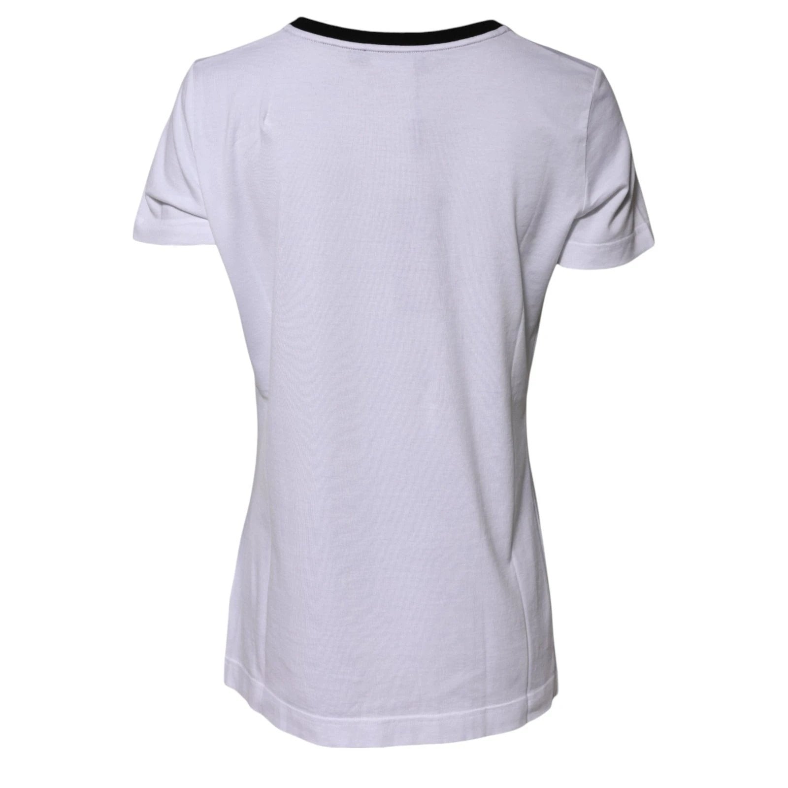 Dolce & Gabbana White Eleganza Cotton Crew Neck Tee T-shirt by Dolce & Gabbana