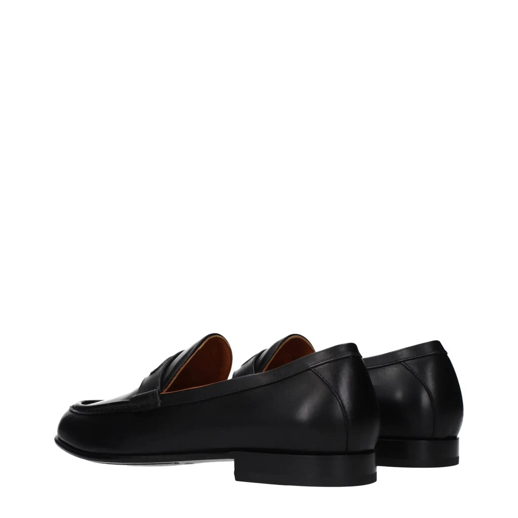 Mocassins en cuir noir Valentino Garavani