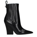 Bottines en cuir noir Valentino Garavani
