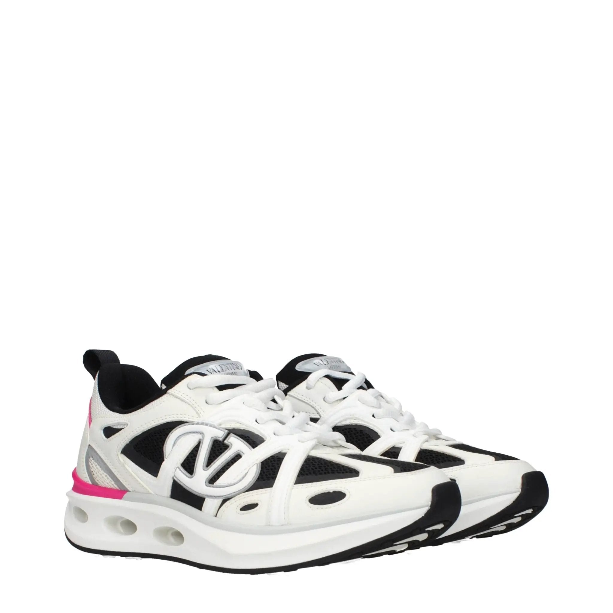 Baskets de sport blanches en tissu Valentino Garavani
