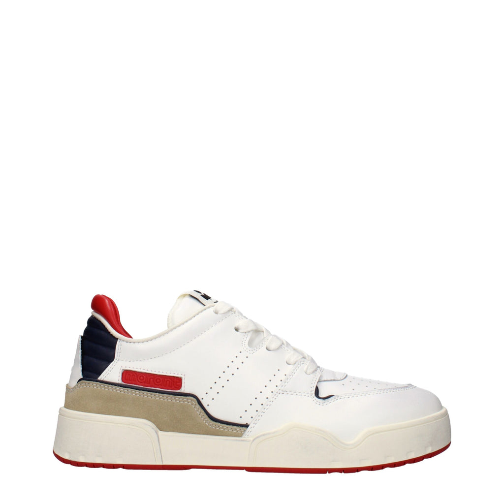 Baskets basses en cuir blanc Isabel Marant