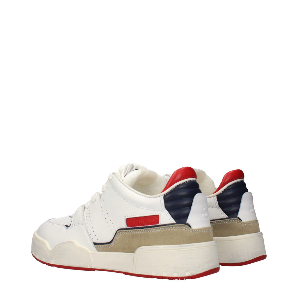 Baskets basses en cuir blanc Isabel Marant