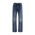 Khaite Blue Cotton High-Waisted Jean by Khaite