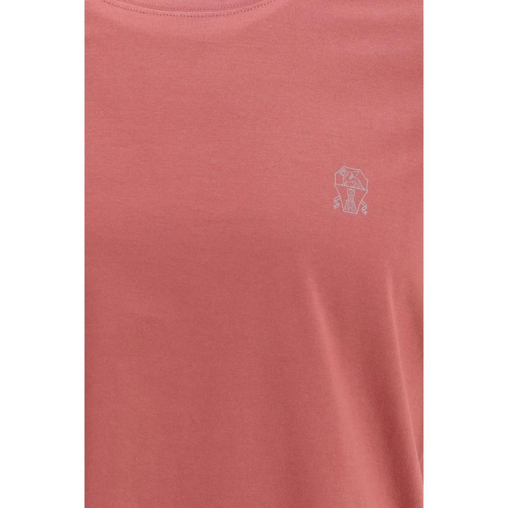 Brunello Cucinelli Multicolor Cotton Long Sleeve T-Shirt by Brunello Cucinelli