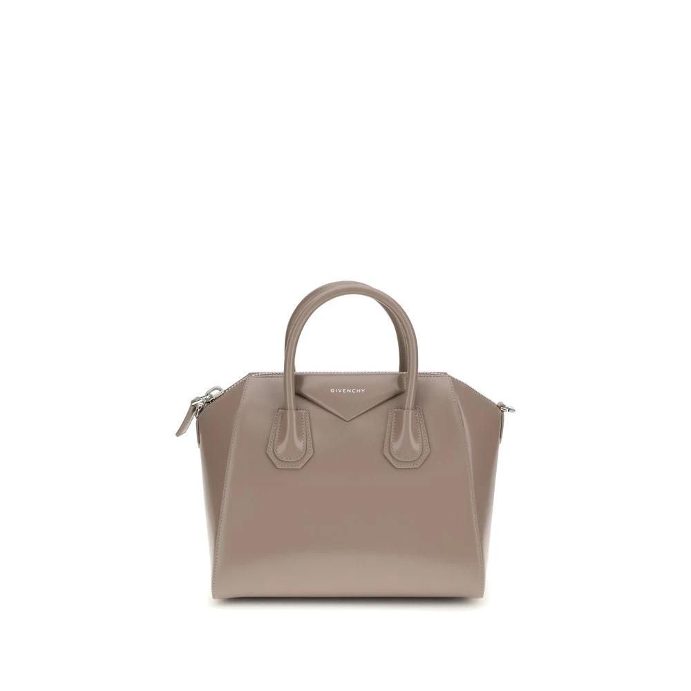 Givenchy Gray Calf Leather Bos Taurus Shoulder Bag by Givenchy