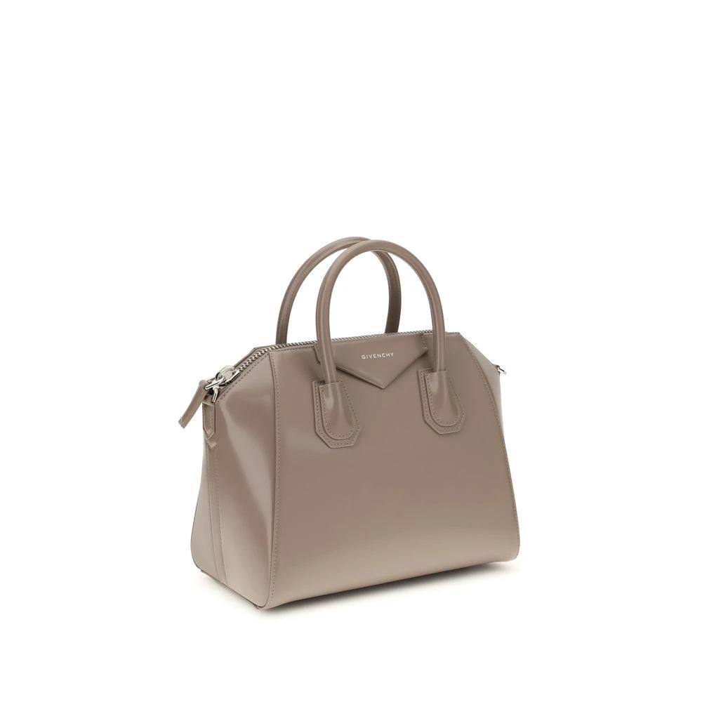 Givenchy Gray Calf Leather Bos Taurus Shoulder Bag by Givenchy