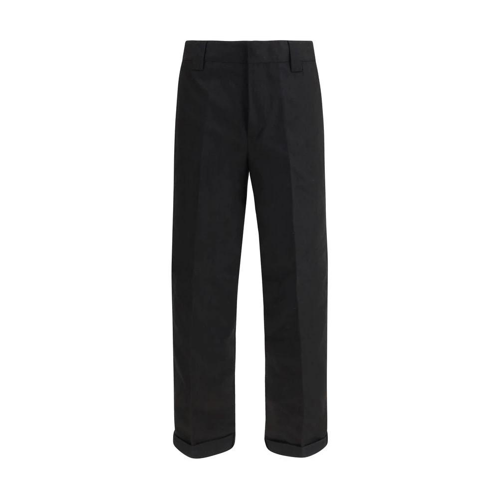 Golden Goose Black Cotton Chino Pants by Golden Goose