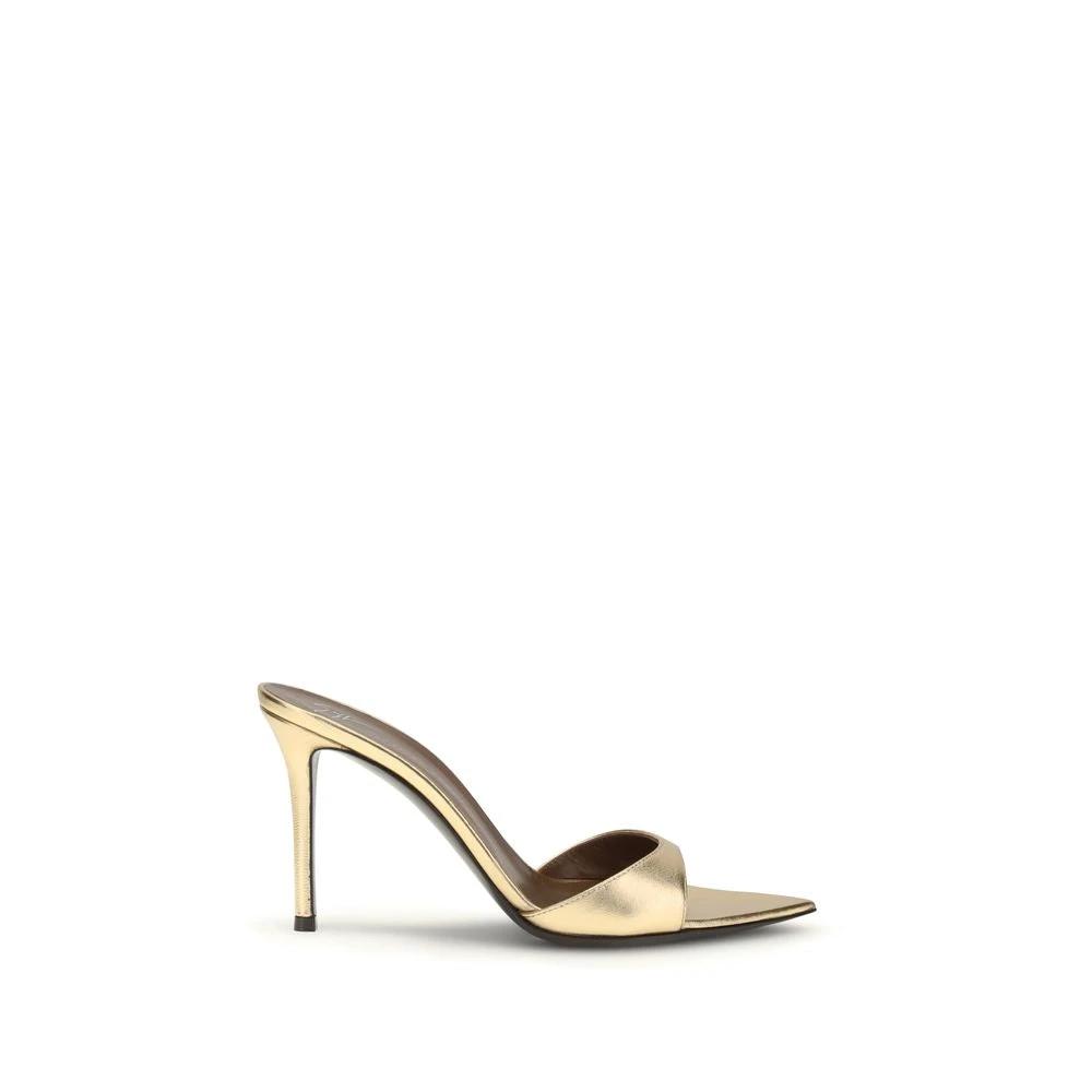 Giuseppe Zanotti Gold Leather Stiletto Heel Sandals by Giuseppe Zanotti