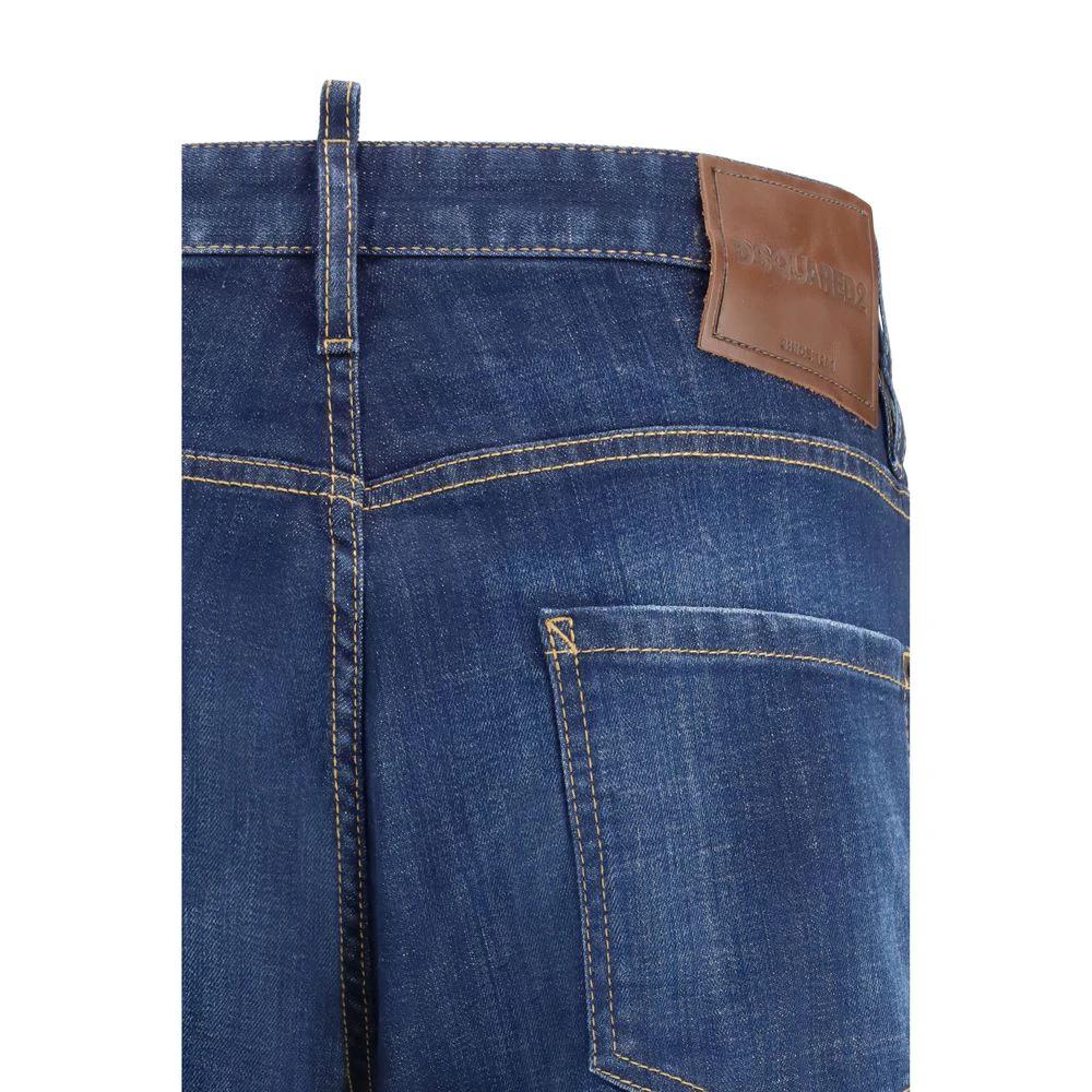 Dsquared² Blue Cotton Slim Fit Jeans by Dsquared²