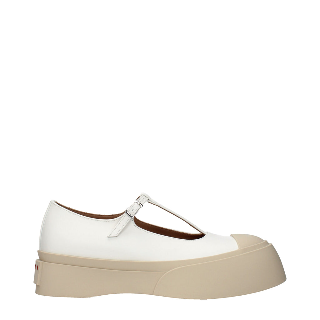 Mocassins Marni en cuir blanc