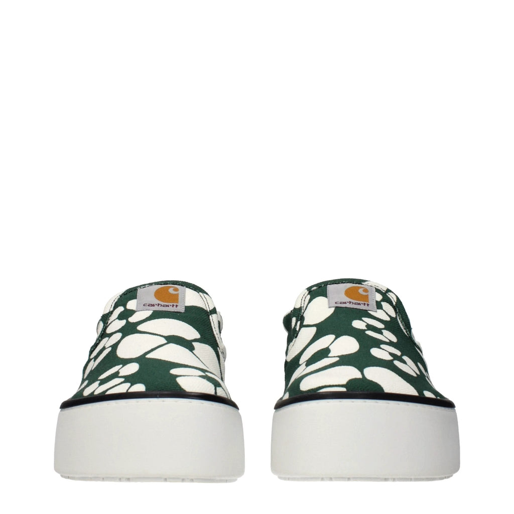 Mocassins Marni en tissu vert