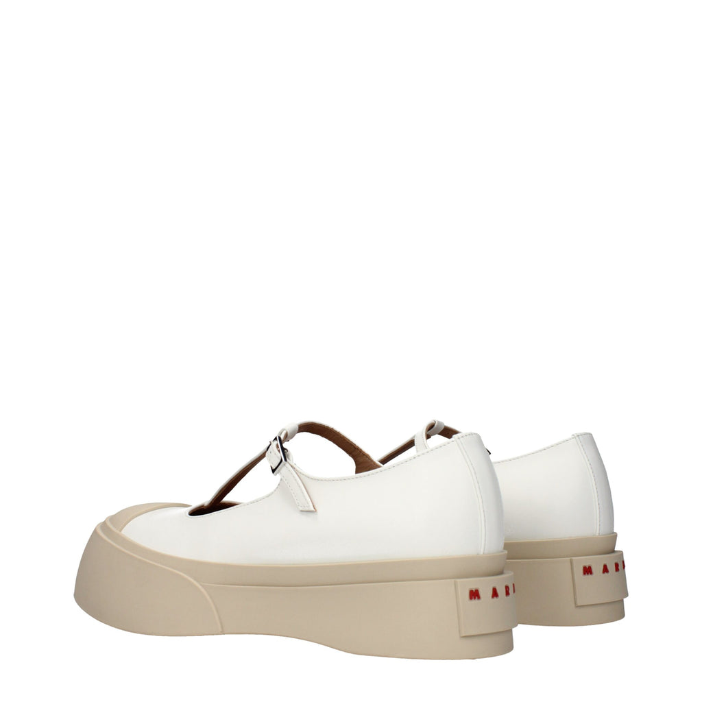 Mocassins Marni en cuir blanc
