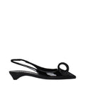 Sandales plates Prada en cuir noir