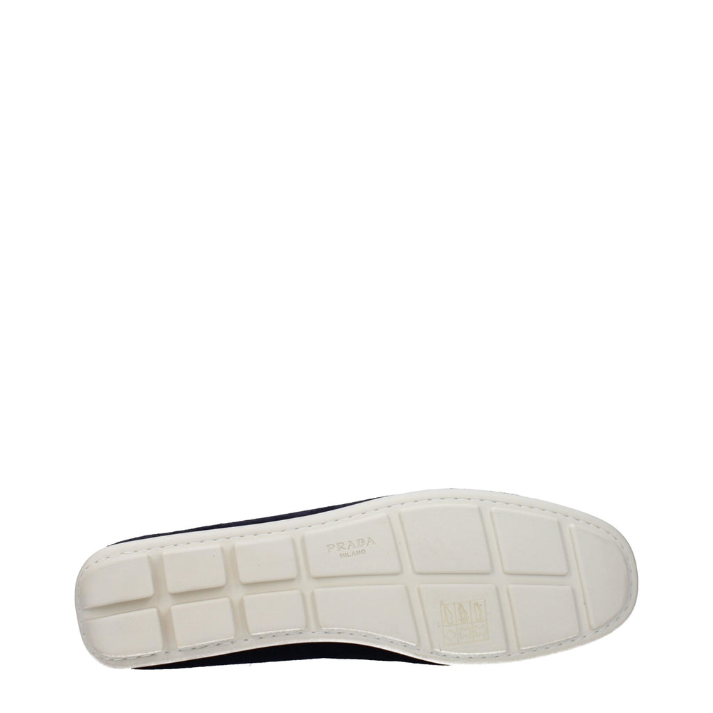 Mocassins Prada en cuir bleu
