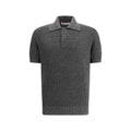 Brunello Cucinelli Gray Cotton Polo Shirt by Brunello Cucinelli