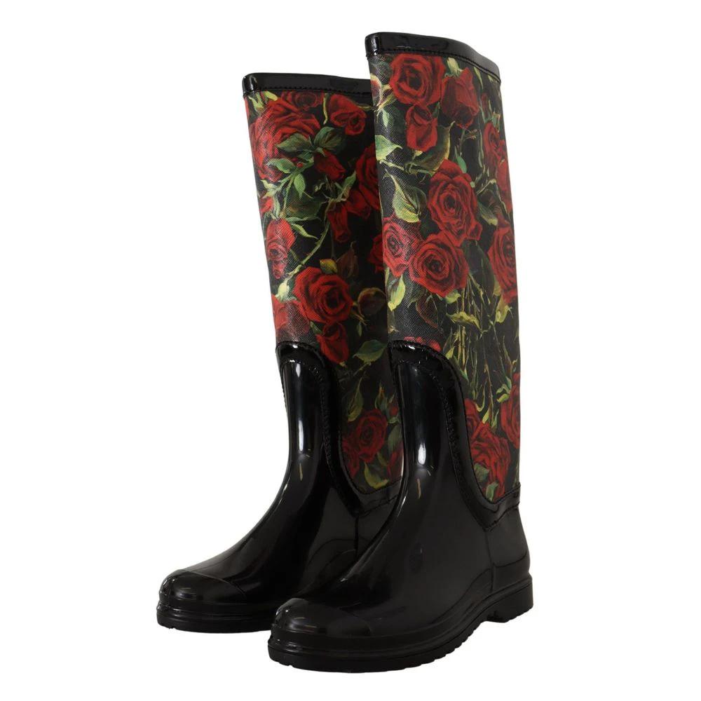 Dolce & Gabbana Black Polyvinyl Rain Boots by Dolce & Gabbana