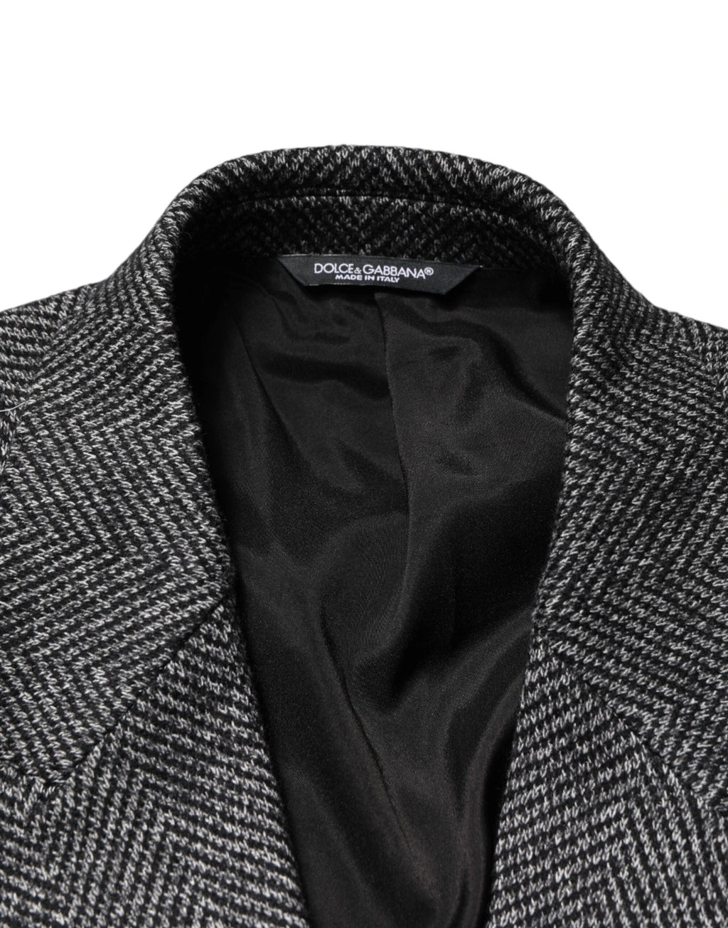 Dolce & Gabbana Gray Wool Blend Long Trench Coat Men Jacket by Dolce & Gabbana