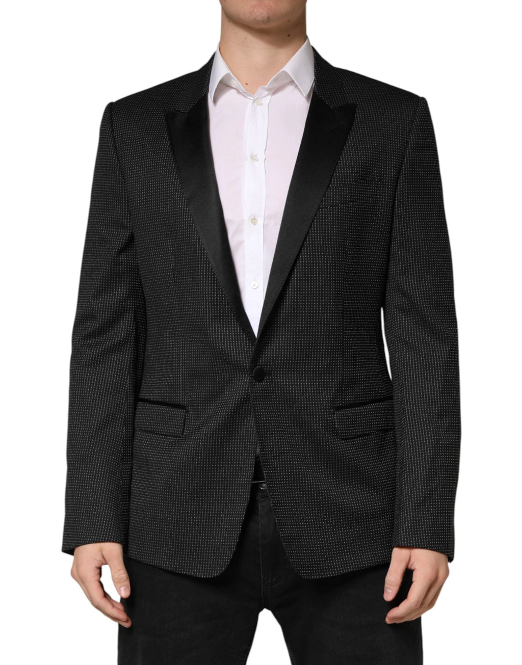 Dolce & Gabbana Black Fantasy Single Breasted Jacket Blazer by Dolce & Gabbana