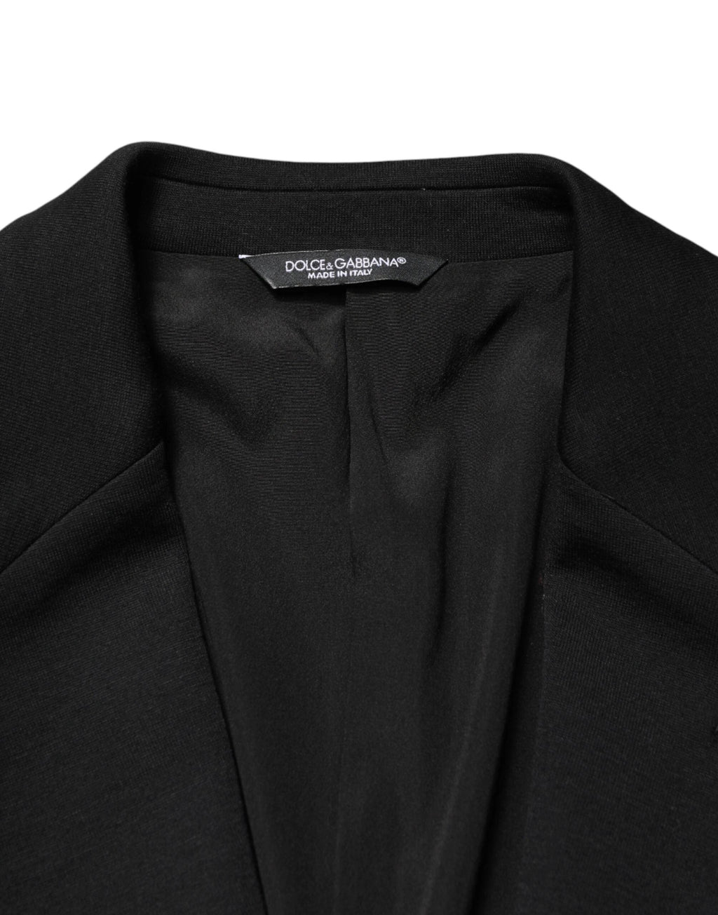 Dolce & Gabbana Black Wool Single Breasted 2 Button Blazer by Dolce & Gabbana