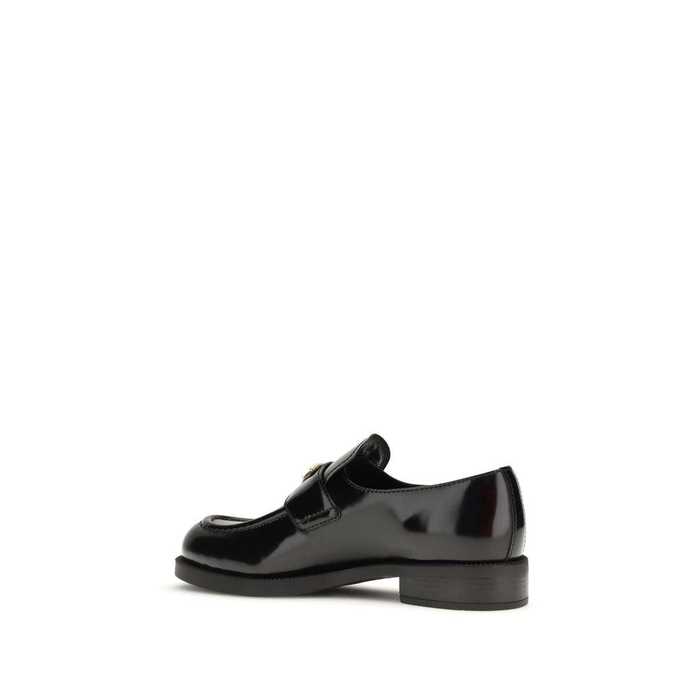 Prada Black Calf Leather Bos Taurus Slip-On Loafers by Prada