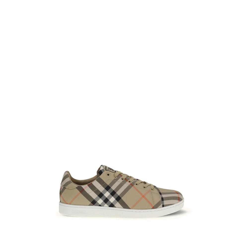 Burberry Multicolor Calf Leather Bos Taurus Low Top Sneakers by Burberry