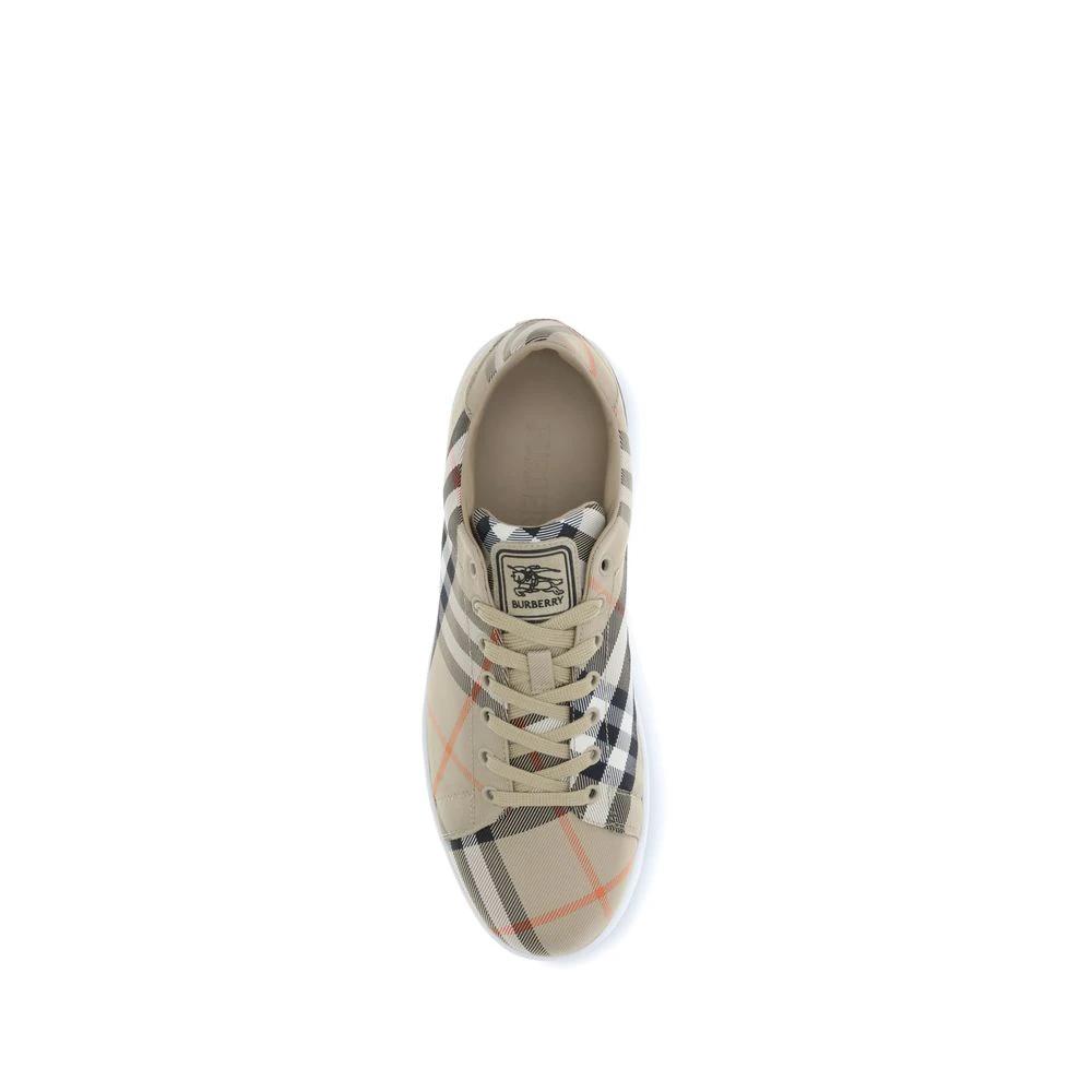 Burberry Multicolor Calf Leather Bos Taurus Low Top Sneakers by Burberry