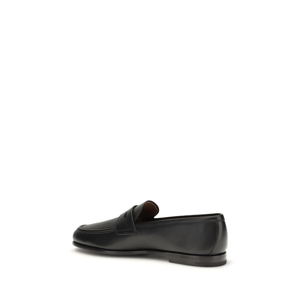 Church's Black Calf Leather Bos Taurus Slip-On Loafers by Church's