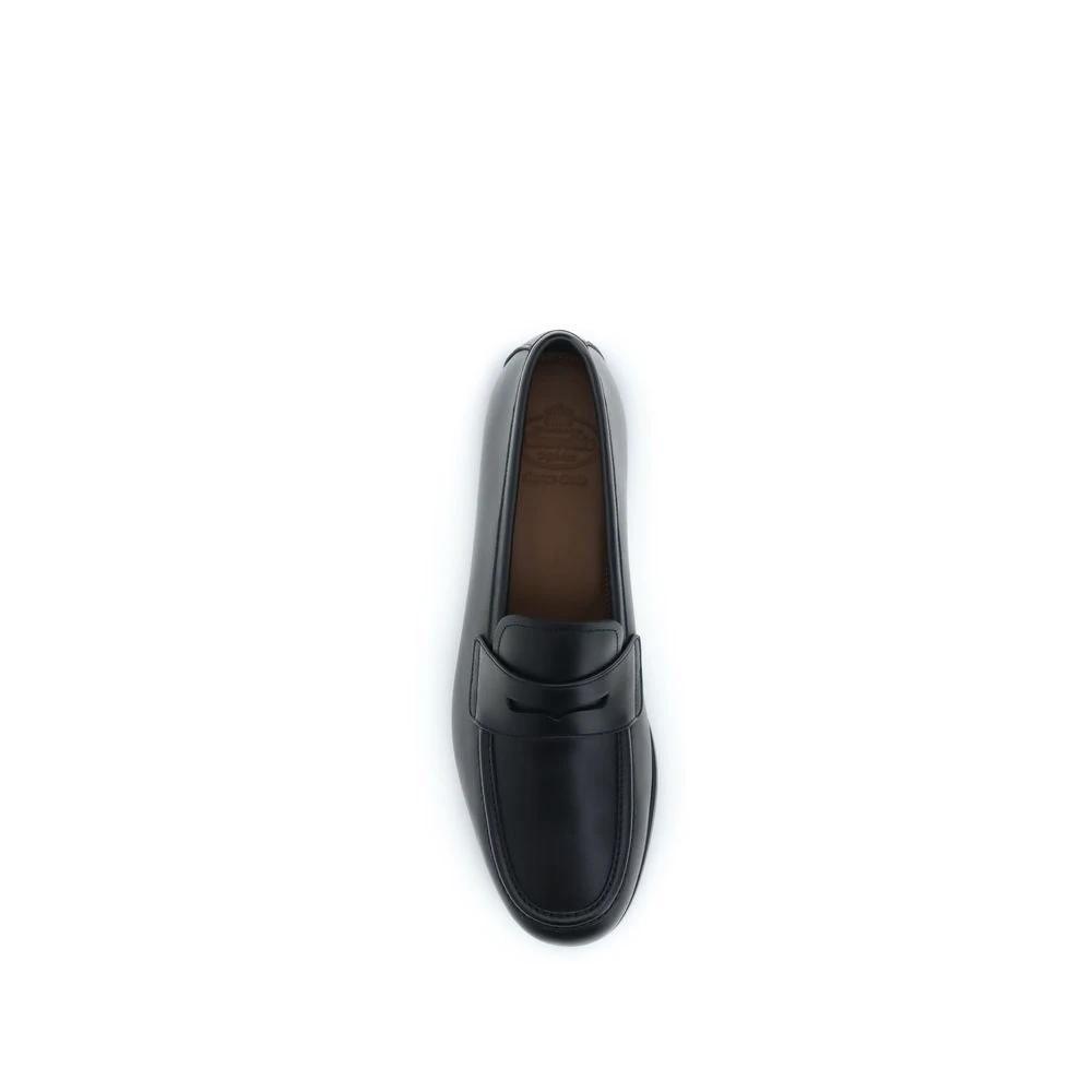 Church's Black Calf Leather Bos Taurus Slip-On Loafers by Church's