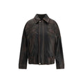 Bomber en viscose marron Golden Goose